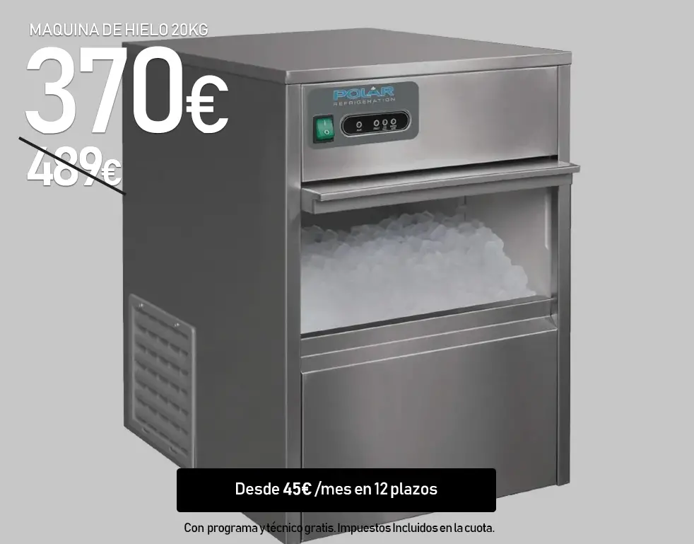 La selección más completa de máquinas de hielo hosteleria para este