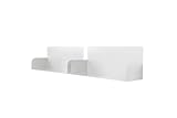 D-Segno Librería de Pared de Metal Home Office. Kit Compuesto por 2 estantes de Pared Modernos. Estante Modular. Sencillo, Colorido y rápido de Montar.