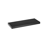 DAMDAM GO Estanteria Pared Madera Flotante, Estante Balda de Pared MDF, para Salón, Cocina y Dormitorio (Negro, 60 x 23.5 cm)
