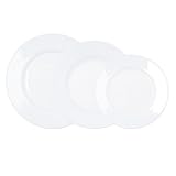 Luminarc Plumi Vajilla Vidrio 18 Piezas - 6 Personas Blanco