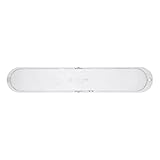 Cubierta para lámpara, cubierta de cristal, cubierta de cristal, 370 x 65 mm, campana extractora, compatible con Bauknecht, Ignis, Philips, Whirlpool, Ikea 482000008881, Indesit Ariston C00318532