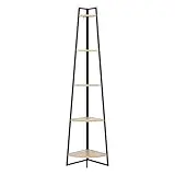 5five - estantería esquinera aliaj 5 Niveles 180cm Efecto Madera
