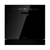 Bosch - Lavavajillas integrable, 60 cm de ancho, Serie 6, AquaStop, Extra Secado, Negro, SCX6ITB00E