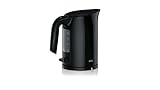 Braun Household WK 3000 BK - Hervidor de agua (capacidad de 1,0 l, 2200 W, sistema de cocción rápida, filtro antical extraíble, gran indicador de nivel de agua, sin BPA, color negro