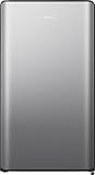 Hisense RR106D4CDE Frigorífico Silver Shadow de puerta única con diseño curvilíneo, zona congelador de 3 estrellas, 82 L, Clase E