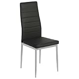 Miroytengo Pack 2 Sillas Salón Comedor Dalba Estilo Industrial Color Negro
