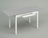 ASTIMESA Alas Laminado Mesa de Cocina, Metal, Gris, 110x70cm