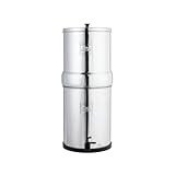 British Berkefeld - Sistema de filtro de agua por gravedad - Sistema de filtro de agua de acero inoxidable de 6 L para el hogar con 2 cartuchos de cerámica Ultra Sterasyl certificados por Doulton