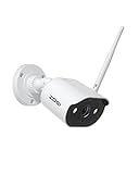 ZOSI 2K 3MP Cámara de Vigilancia WiFi para Kit de Cámara de Seguridad Inalámbrico, Visión Nocturna en Color, Audio Bidireccional, Cámara Adicional C302