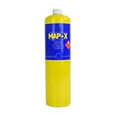 Dapetz ® Mapp Pro - Cartucho de gas propano desechable, botella cilíndrica para soplete, herramientas de soplete, botes de fontanería para fontaneros, soplete de soldadura, mecánico, quema un 20% más