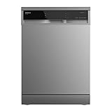 Cecotec Lavavajillas Independiente 60 cm Bolero Aguazero 6600 Inox. Bajo consumo, 14 Cubiertos, 8 Programas, 44 dB con modo Confort Wash, Filtro Antibacteriano y sistema BWS, Acero