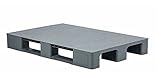 Palet de plástico 120x80x14,5cm, Pallets almacenamiento, almacén, almacenamiento a prueba de humedad