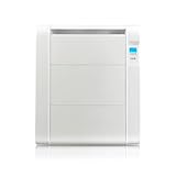 HJM Emisor Térmico Bajo Consumo AMD 1000, Calor Rápido, Programación 24/7, Funciones Ahorro, Turbo Programable, 1000W, Blanco