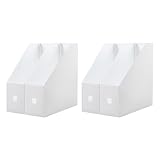 STOBOK 2 Piezas Estante De Almacenamiento De Archivos Separadores De Carton Para Cajas Archivador De Escritorio Revistero De Cartón El Plastico Vertical Uso Estudiantil Envase