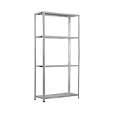 7H SEVEN HOUSE Estantería Modular Metálica SteelSmart con 4 Baldas 160kg 145x30x70cm 7house