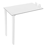 HPDTZ Mesa plegable montada en la pared, silla plegable, mesa de comedor, mesa de pared, plegable para cocina y comedor, ahorra espacio, con capacidad de carga estable de hasta 60 kg (blanco)