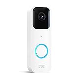 Blink Video Doorbell | Audio bidireccional, vídeo HD, con notificaciones de movimiento y timbre, fácil de configurar, con Alexa integrada — cableado o sin cablear (blanco)