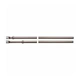 Cerradura triple art. 631 con medio vuelto. Bomba-cilindro Ø 30 mm con longitud externa 50 mm. Apertura interior con pomo, recorrido pestillos 40 mm, carrera de barras 17 mm, bomba única externa.