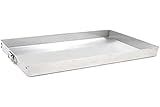 Villafranca Lata Horno, Acero al Carbono, Plata, 38 x 25 x 3,5 cm