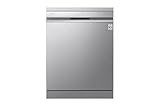 LG DF455HSS - Lavavajillas Independiente Serie 4 14 Puntos Sistema QuadWash con 4 brazos Boquillas Pulverizador TrueSteam Vapor Puerta Automática Apertura de Puerta 3ª Cesta para Cubiertos Wifi Gris