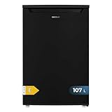 Cecotec mini Nevera 107 L Bolero CoolMarket TT 107 Black. Mini Bar, Clase E, Temperatura Regulable, Crisper Box, Cajón Congelador y Nivel Sonoro Bajo, Negro