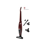 AEG QX7-1ULTAN Aspiradora Sin Cable, 21,6 V, Autonomía de 50 min, 2 Velocidades, Tecnología Cyclonic, Filtración de 5 Pasos, Depósito de 0,3 L, 4 Accesorios, Rojo Metalizado