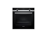 SIEMENS Horno empotrable de acero inoxidable iQ300, recirculación 3D Plus, 71 litros, A+