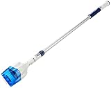 Gre VCB08 – Limpiafondos eléctrico Stick Vac para piscinas y spas, capacidad filtración 17 l/h, Color Azul Y Blanco, 12 x 8 x 133 cm