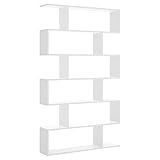 LIQUIDATODO ® - Estanteria de 6 huecos moderna y barata de 80cm en blanco brillo