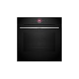 Bosch - Horno Multifunción, 60 cm, Serie 8, Electrónica TFT TouchControl, AirFry, Función Assist, Home Connect, Pirólisis, Negro, HBG7741B1