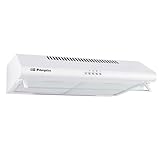 Orbegozo ST 07160 D BL - Campana extractora standard 60 cm, 3 niveles de potencia, 2 filtros de aluminio desmontables, extracción 195,3 m3/h, iluminación LED, Color Blanco