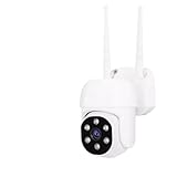 KKENZA Mini cámara CCTV SP030 1080P con WiFi, Seguimiento automático, Resistente a la Lluvia, videovigilancia, visión remota móvil, Seguridad, PTZ, IP(AU Plug_Camera 128G Card)