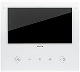 Vimar 40517 Videoportero Wi-Fi Tab 7S Up, 2 hilos, repetición de llamada por smartphone con aplicación específica, pantalla táctil LCD 7'', instalación de superficie o semi-empotrado, Blanco