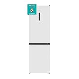 Hisense RB390N4BWC - Frigorífico Combi No Frost, Eficiente Clase C, Capacidad 304 L, Multi-air Flow, Micro Vents Cooling, Congelamiento Rápido, Total No Frost, Puerta Reversible, Color Blanco