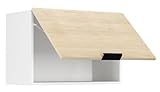 VCM Armario de Cocina Ancho 60 cm Armario abatible Armario de Pared Campana extractora de Cocina Mobiliario de Cocina Fasola Roble Blanco/Miel