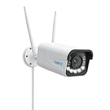 Reolink 4K Camara Vigilancia WiFi Exterior, Zoom Óptico 5X, Detección de Persona/Vehículo/Animale, Cámara Exterior de Seguridad IP67, Visión Nocturna, Wi-Fi 6 2,4/5GHz, Audio Bidireccional, RLC-811WA