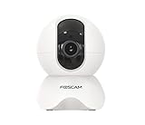 Foscam X3 Cámara IP 3MP, WiFi /LAN, P/T Seguridad con detección Humana AI. Compatible con Alexa y Google Assistant