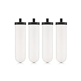 British Berkefeld Doulton 8674 Ultra Sterasyl - Vela de filtro de cerámica para encimera, sistema de filtro de agua por gravedad, montaje corto, 7 pulgadas, paquete de 4