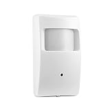 REVODATA PIR Cámara IP PoE estenopeica, HD 5MP Cámara de Seguridad pequeña para Interiores Encubierta Lente de 3.7 mm 940nm LED Invisibles IR Visión Nocturna P2P H.265 (IPIR-M-PoE-HS Blanco)