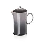 Le Creuset Cafetera de prensa de cerámica de gres, 1 L, Flint, 91028200444000