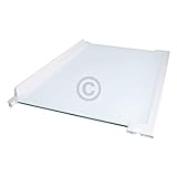 Placa de vidrio refrigerante central compatible con Electrolux 225163920/5 460 x 300 mm con listones para combinación de frigorífico.