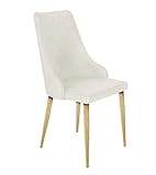 Home Heavenly® - Pack 4 sillas Comedor salón Bergen. Silla de diseño nórdico con Respaldo Envolvente. (Beige)