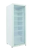 METRO Professional Frigorífico GSC4240, nevera vertical con puerta de cristal, 237 L, blanco, 110 W, con iluminación LED y 6 estantes ajustables