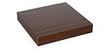 HERSIG - Estanteria diseño Madera | Estanteria Flotante - Balda Flotante - Color Wengue - 23,5 x 23,5 x 3,8 cm