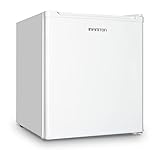 INFINITON CV-A52B - Congelador vertical mini, Blanco, 33 litros, Control de temperatura mecánico, Puerta reversible, Clase A+/E