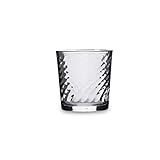 Quid Twist Set 6 Vasos Bajos Vidrio 26cl Transparente