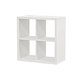 Ikea Kallax Estantería para Libros, estantería de Pared, Separador de Espacios, Color Blanco (77 x 77 cm)