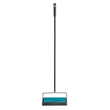 Bissell Easy Sweep - Barredora compacta para alfombras y Pisos, 2484A, Color Verde Azulado