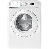 INDESIT Washing machine BWSA 61051 W EU N Energy efficiency class F. Front loading. Washing capacity 6 kg. 1000 RPM. Depth 42.5 cm. Width 59.5 cm. Display. LED Plus. White