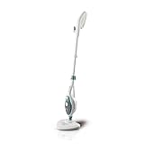 Ariete 4164 Steam mop 10 en 1 mopa a vapor, 1500 w, autonomía ilimitada, depósito 350 ml, altura regulable, mango extraíble, cabezal pivotante, color blanco azul